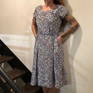 Vintage 1940s Silky Dress